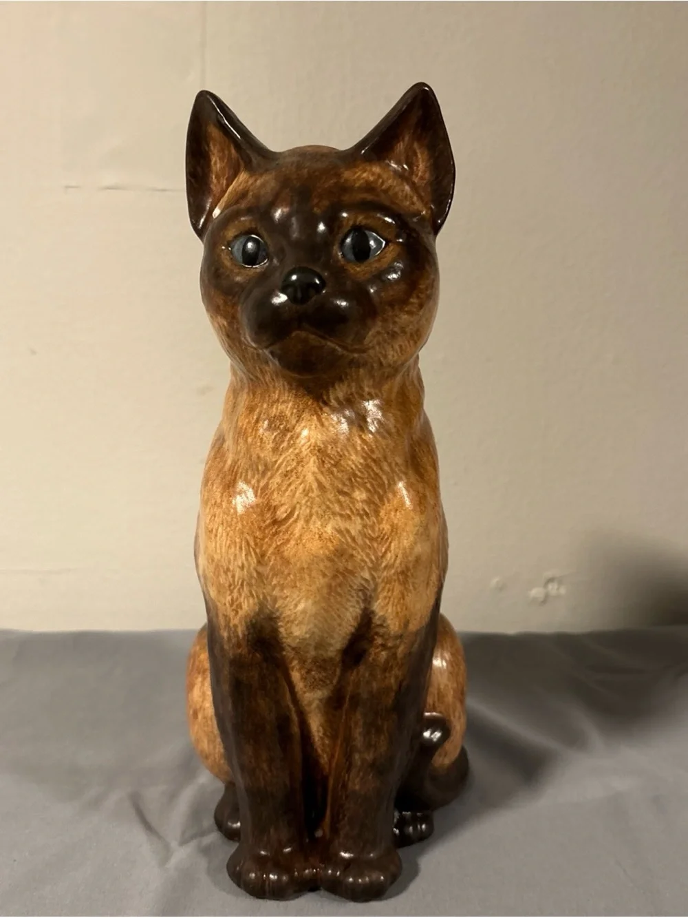 Siamese  Ceramic Cat Figurine - Decorative Pets Cat Statue